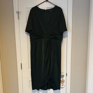 Elegant Dark Green Midi Dress